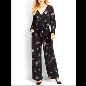 Black/Floral Jumpsuit